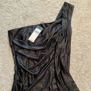 BCBG - Black - one shoulder - evening blouse - size 4